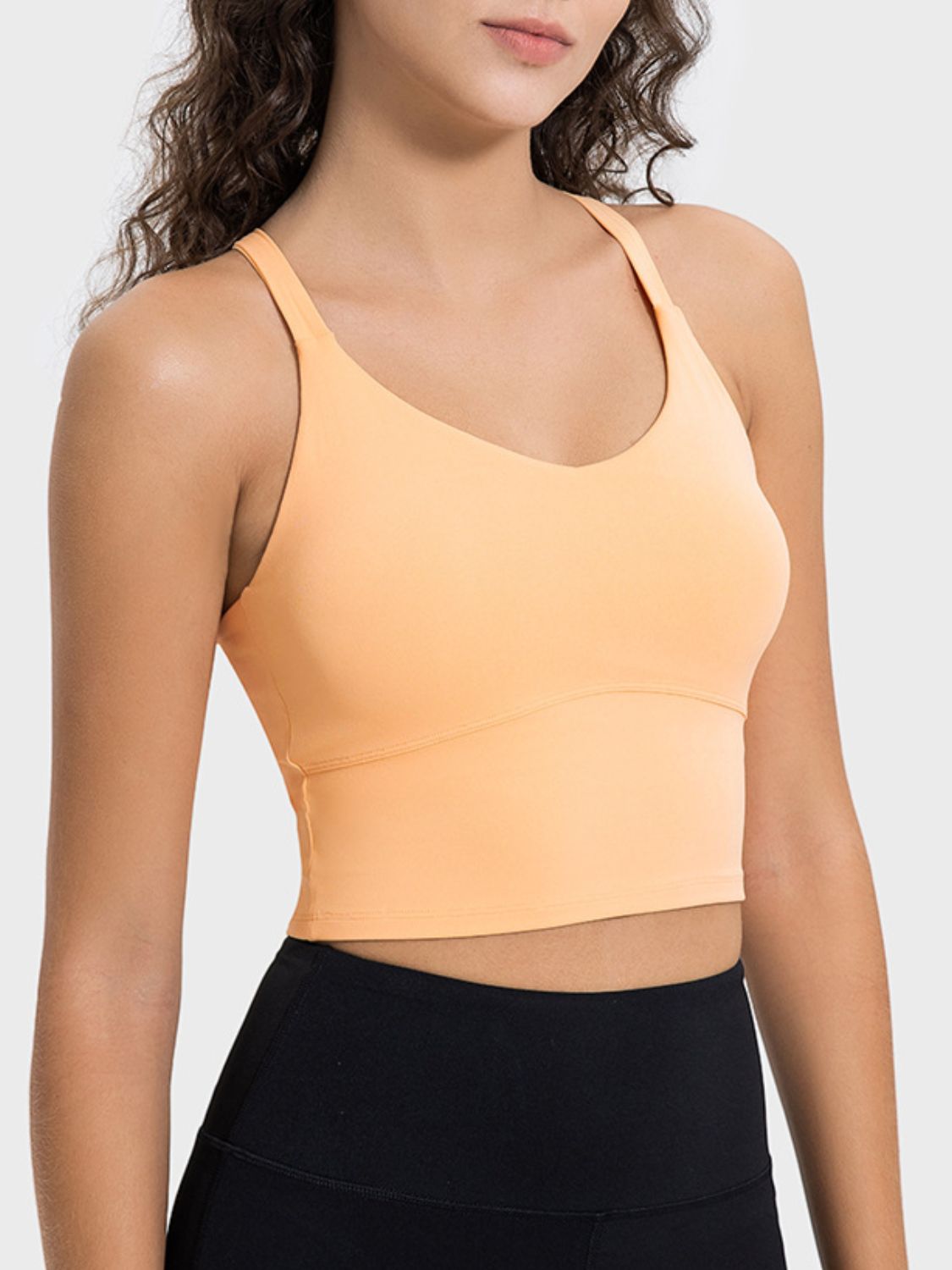 Crisscross Round Neck Active Tank