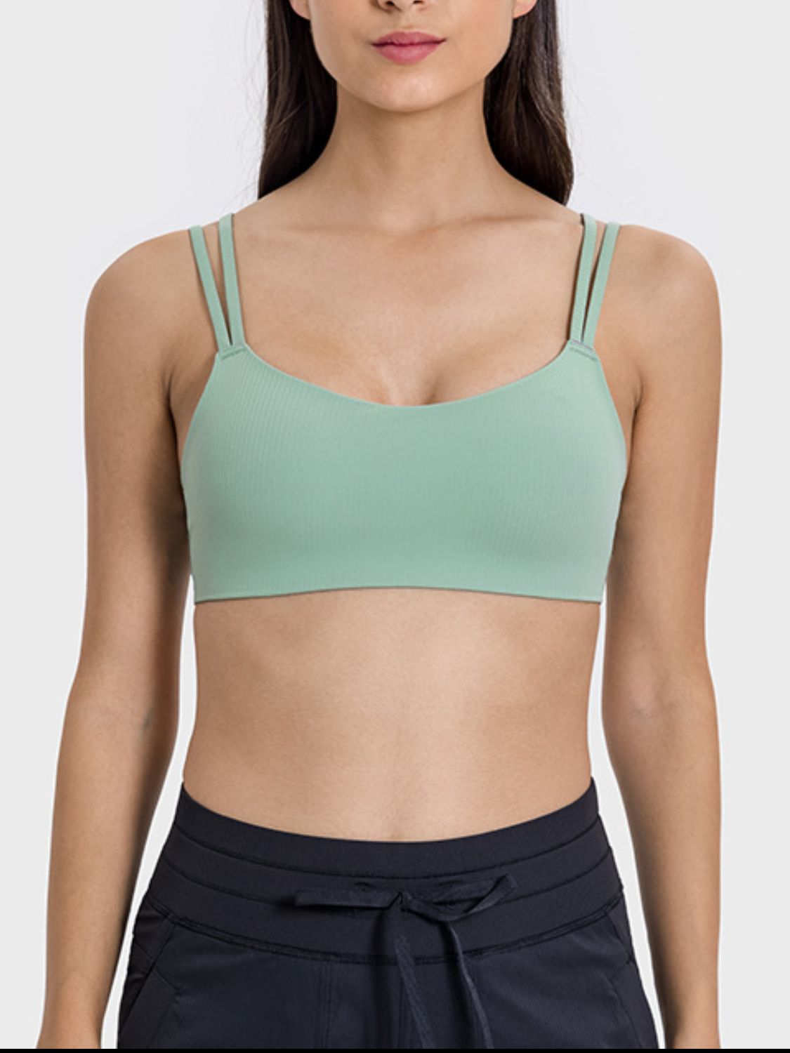 Scoop Neck Double Strap Active Cami